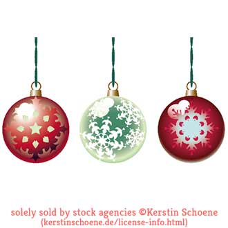 christmas balls, set, collection, stock, image, license, vector,